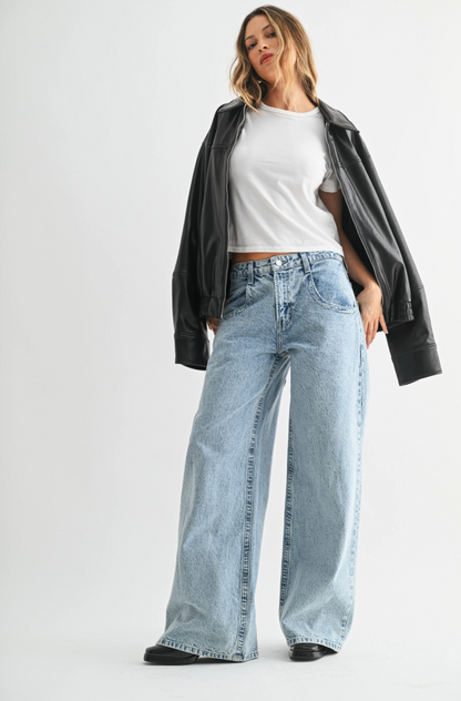 Boyfriend Wide Leg Jean