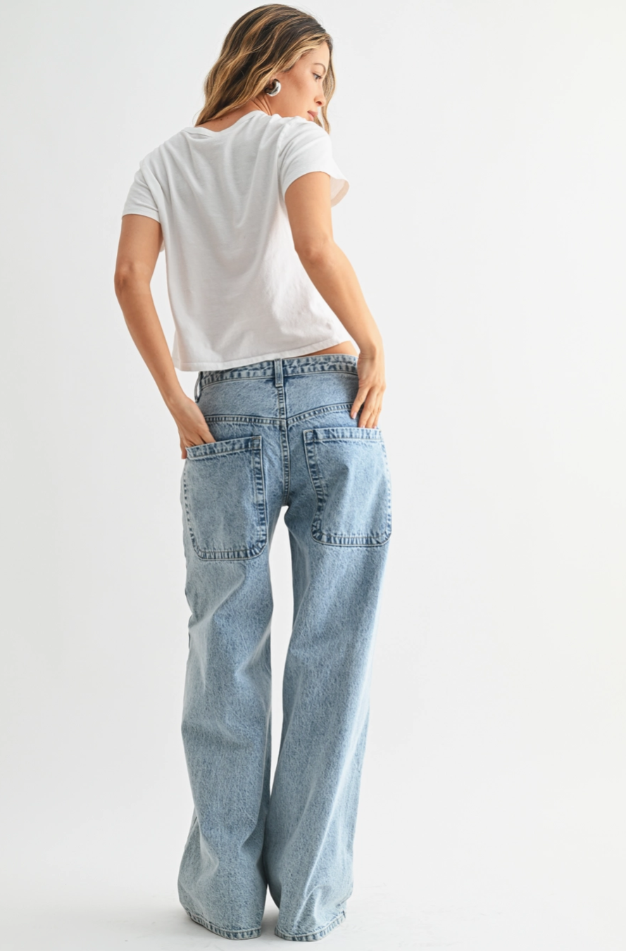 Boyfriend Wide Leg Jean
