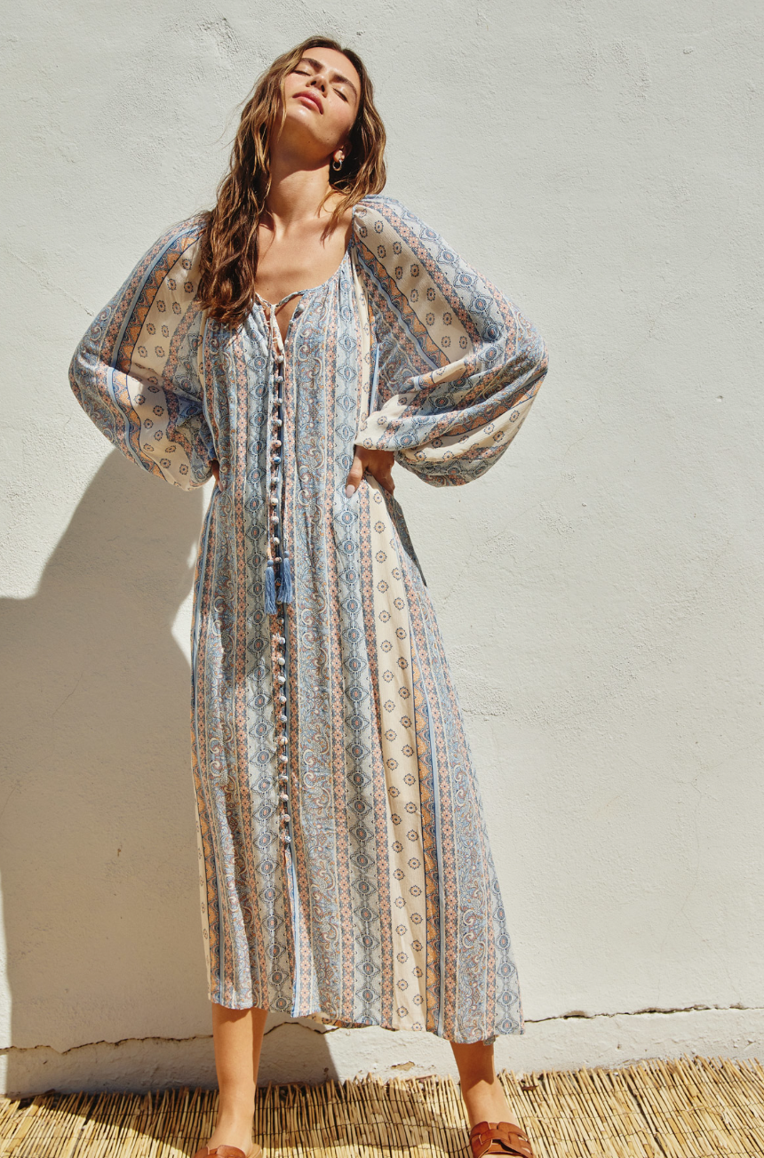 Sky Pilot Midi Dress