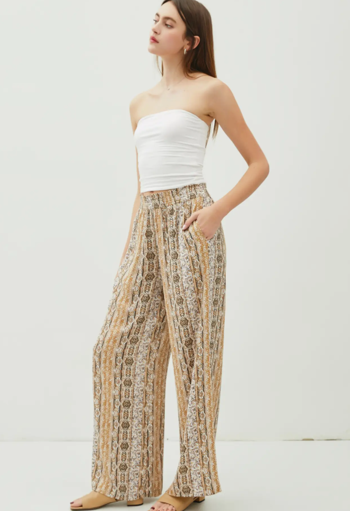Boho Printed Palazzo Pant
