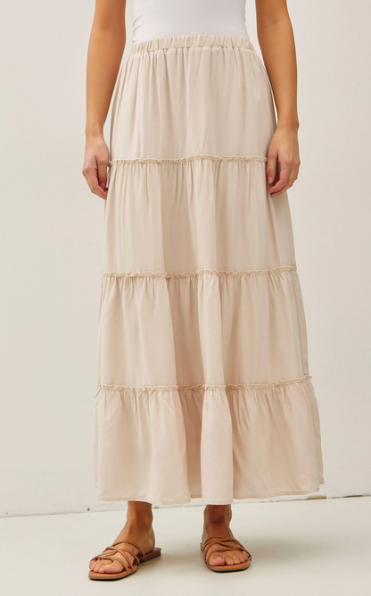 Tiered Maxi Skirt
