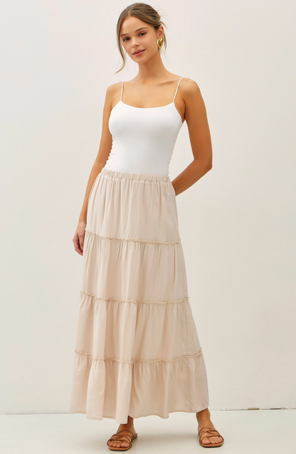 Tiered Maxi Skirt