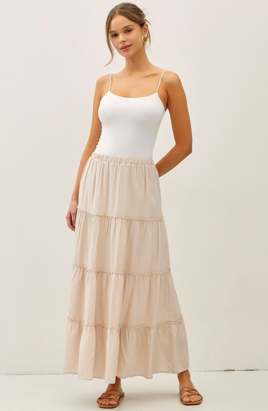 Tiered Maxi Skirt