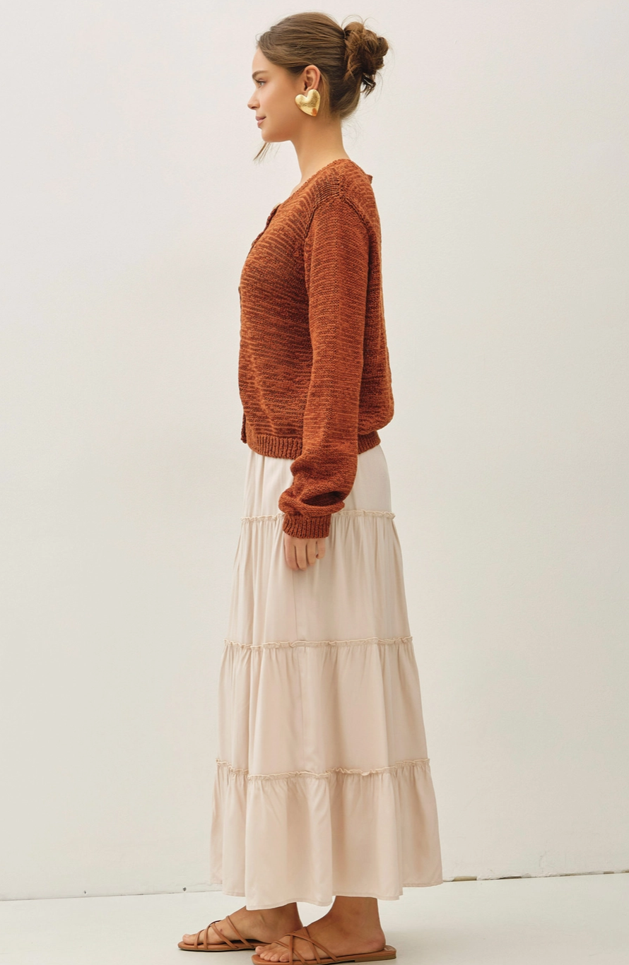 Tiered Maxi Skirt
