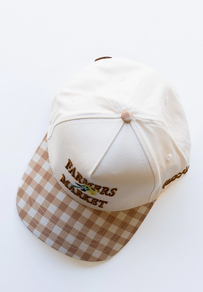Gingham Farmers Market Trucker Hat