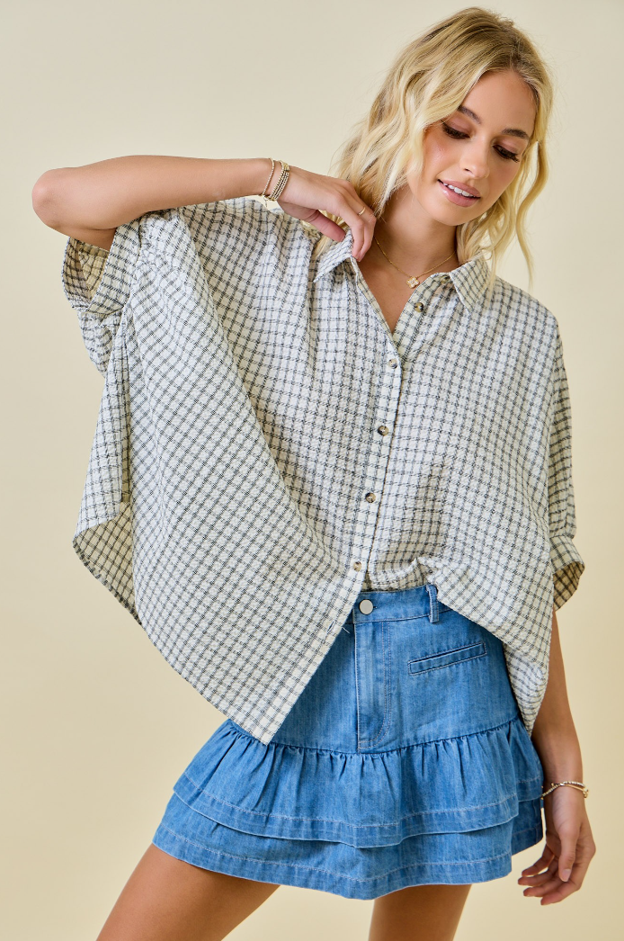 Seersucker Button Down