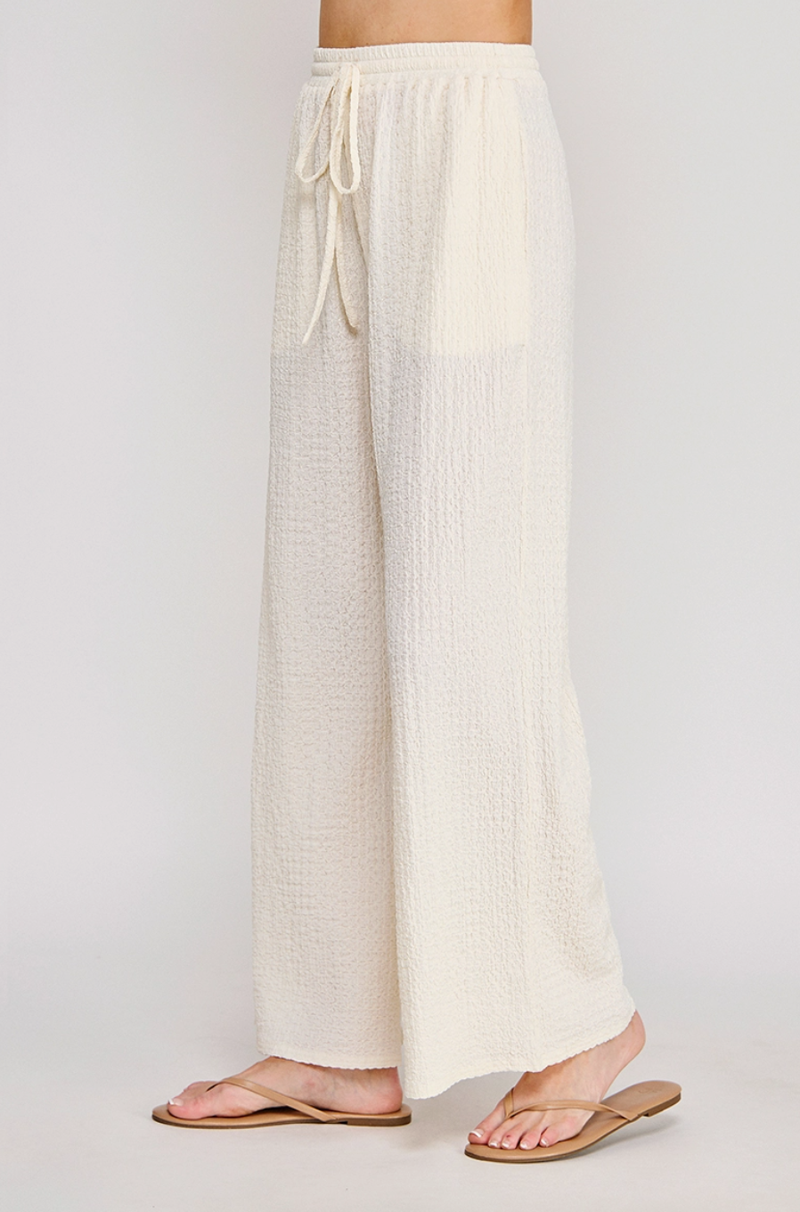 Textured Palazzo Pant