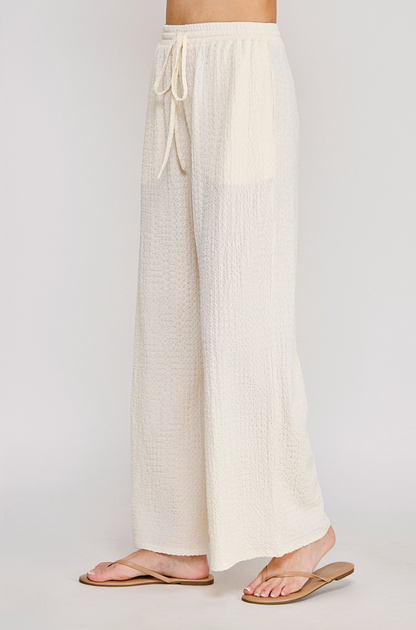 Textured Palazzo Pant