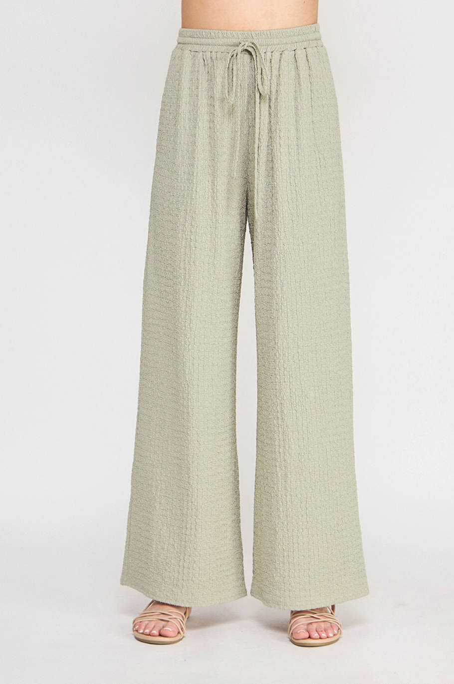 Textured Palazzo Pant
