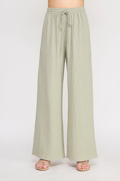 Textured Palazzo Pant