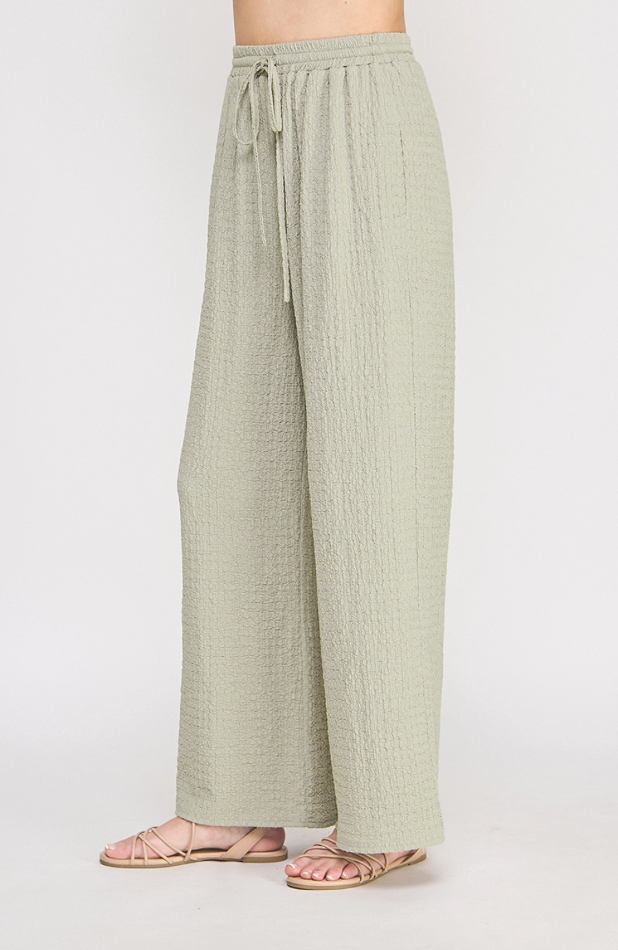 Textured Palazzo Pant