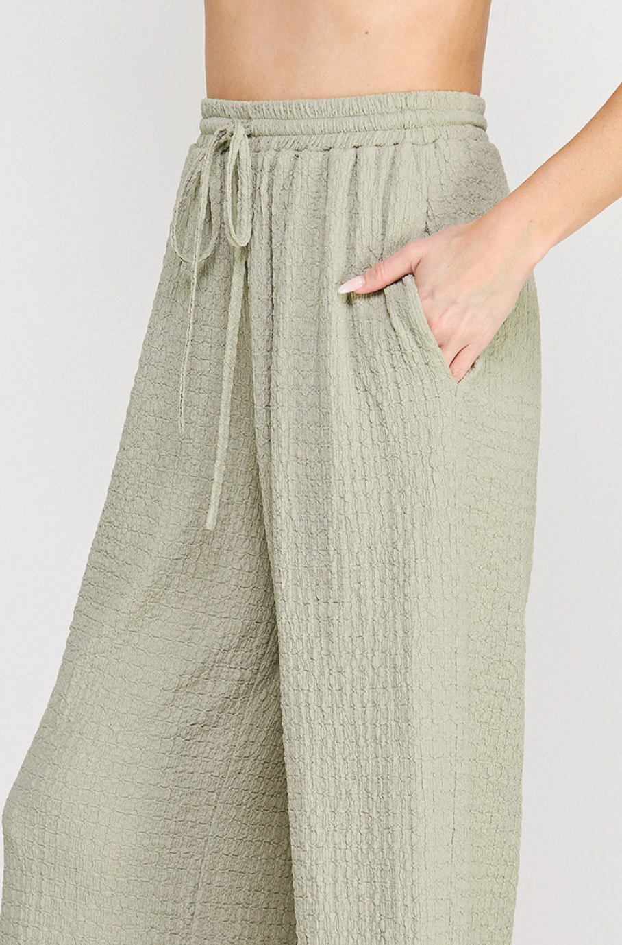 Textured Palazzo Pant