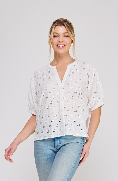 Knit Eyelet Top