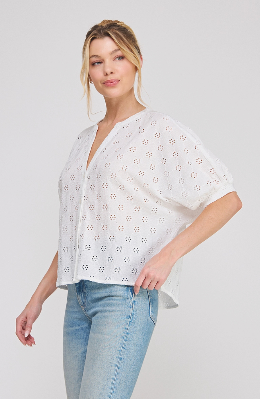 Knit Eyelet Top