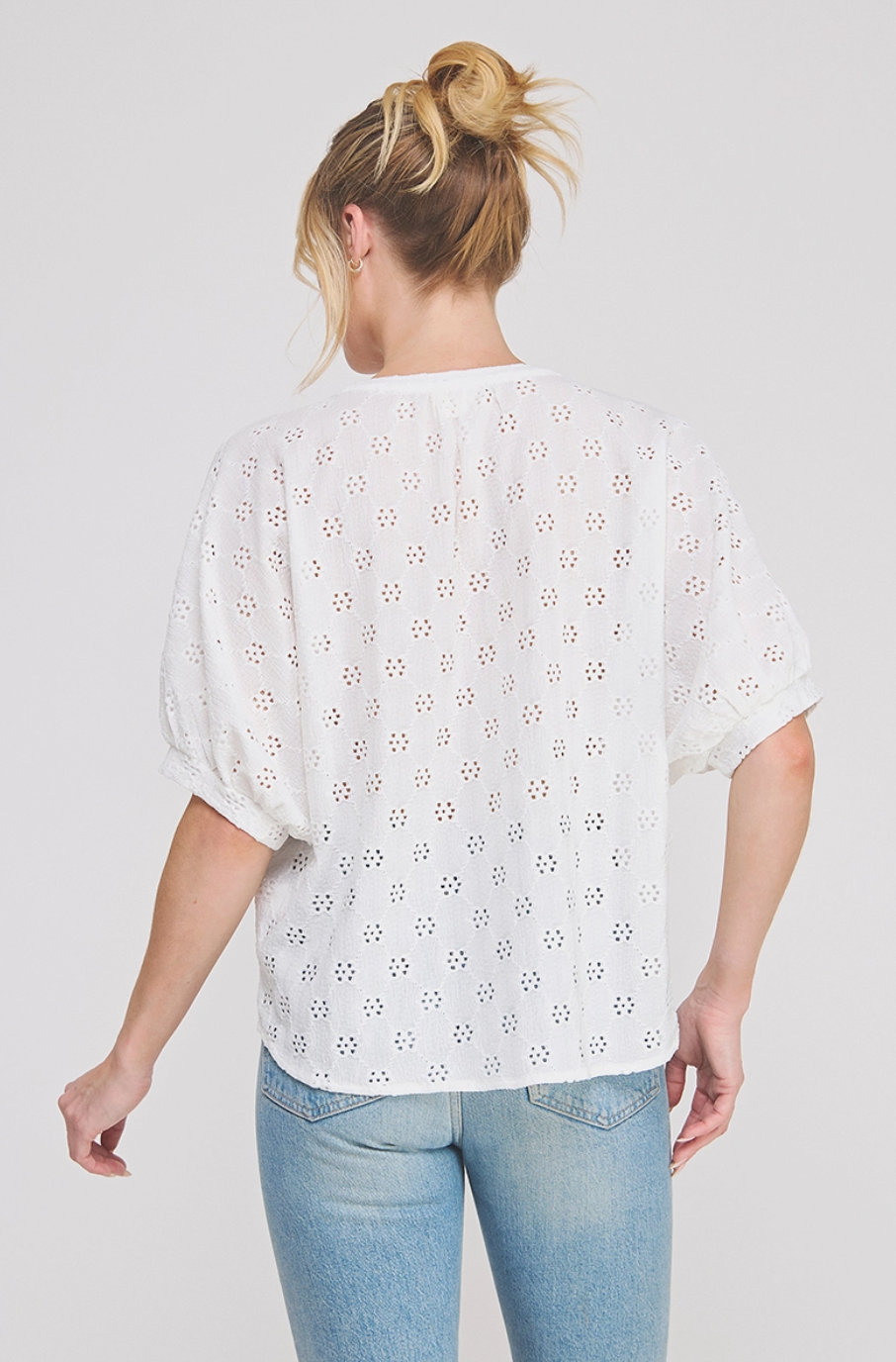 Knit Eyelet Top