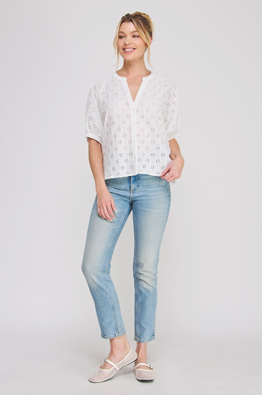 Knit Eyelet Top
