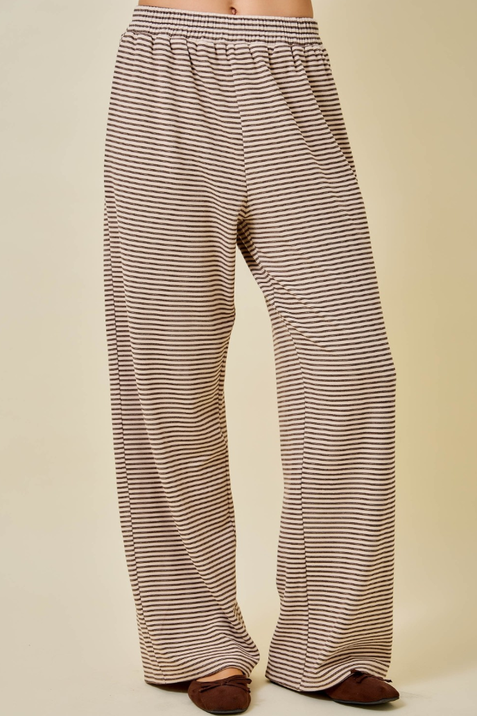 Striped Wide Leg Lounge Pants