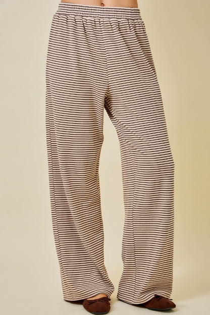 Striped Wide Leg Lounge Pants