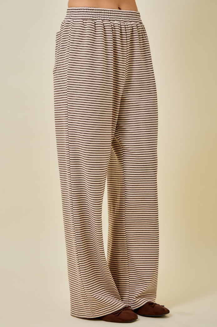 Striped Wide Leg Lounge Pants