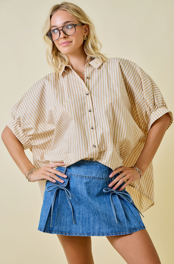 Oversized Striped Shirt