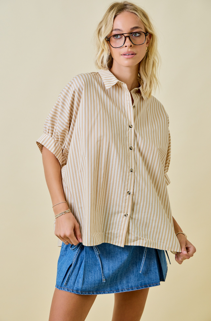 Oversized Striped Shirt