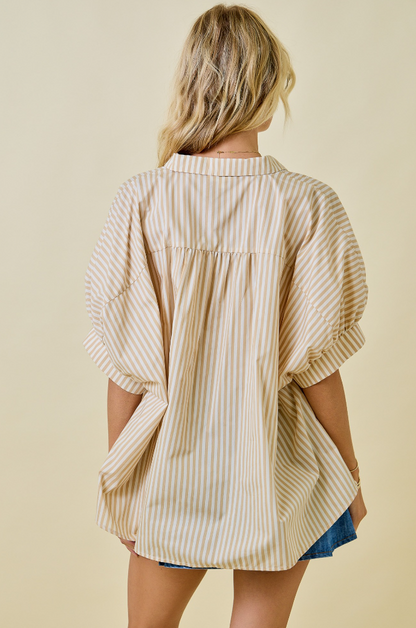 Oversized Striped Shirt