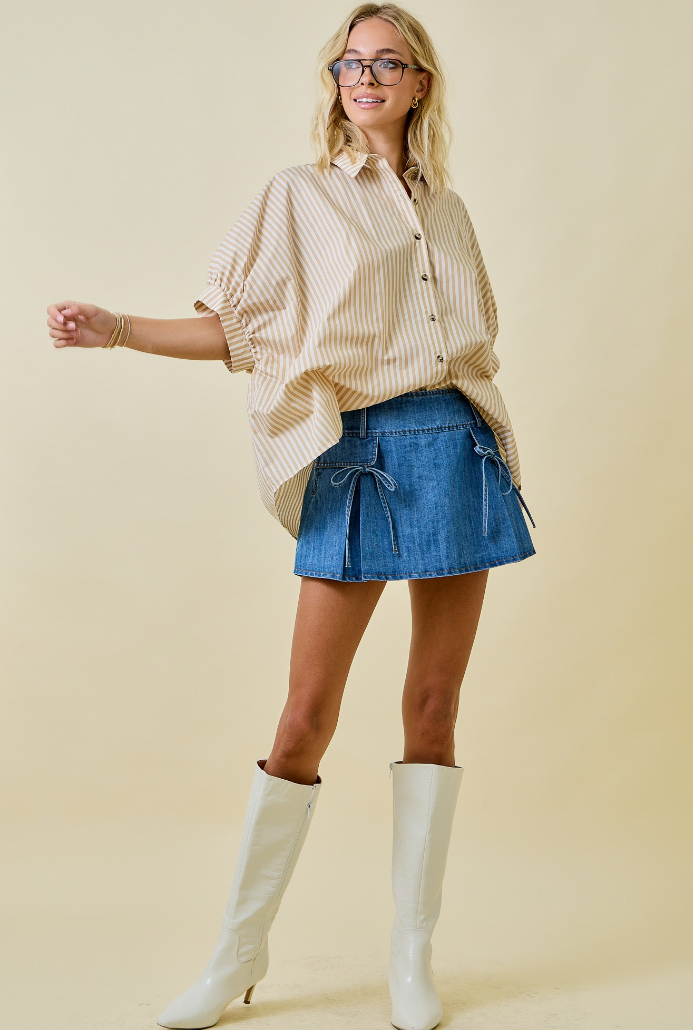 Oversized Striped Shirt
