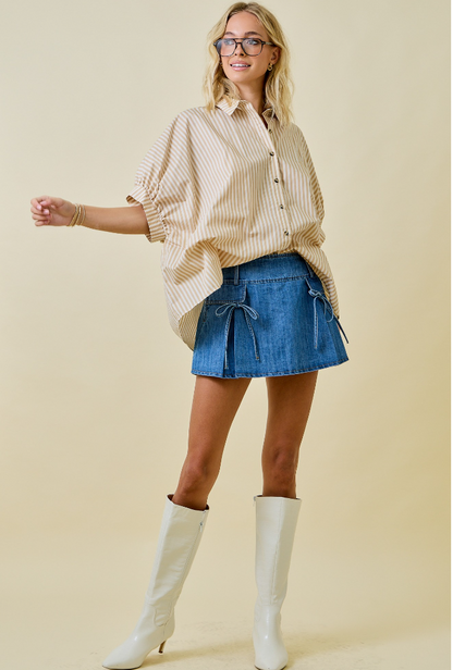 Oversized Striped Shirt