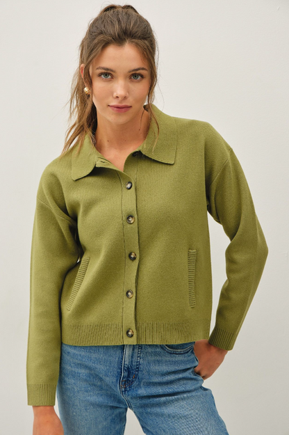 Sweater Jacket/ Pockets