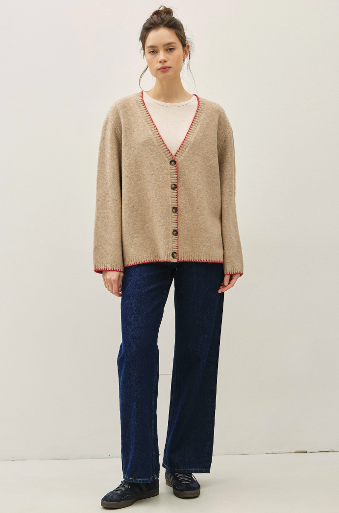 Picot Varsity Cardigan