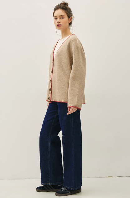 Picot Varsity Cardigan