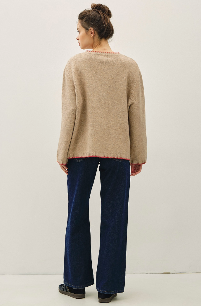 Picot Varsity Cardigan