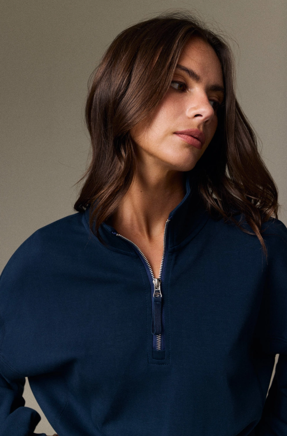 Quarter Zip Pullover Top