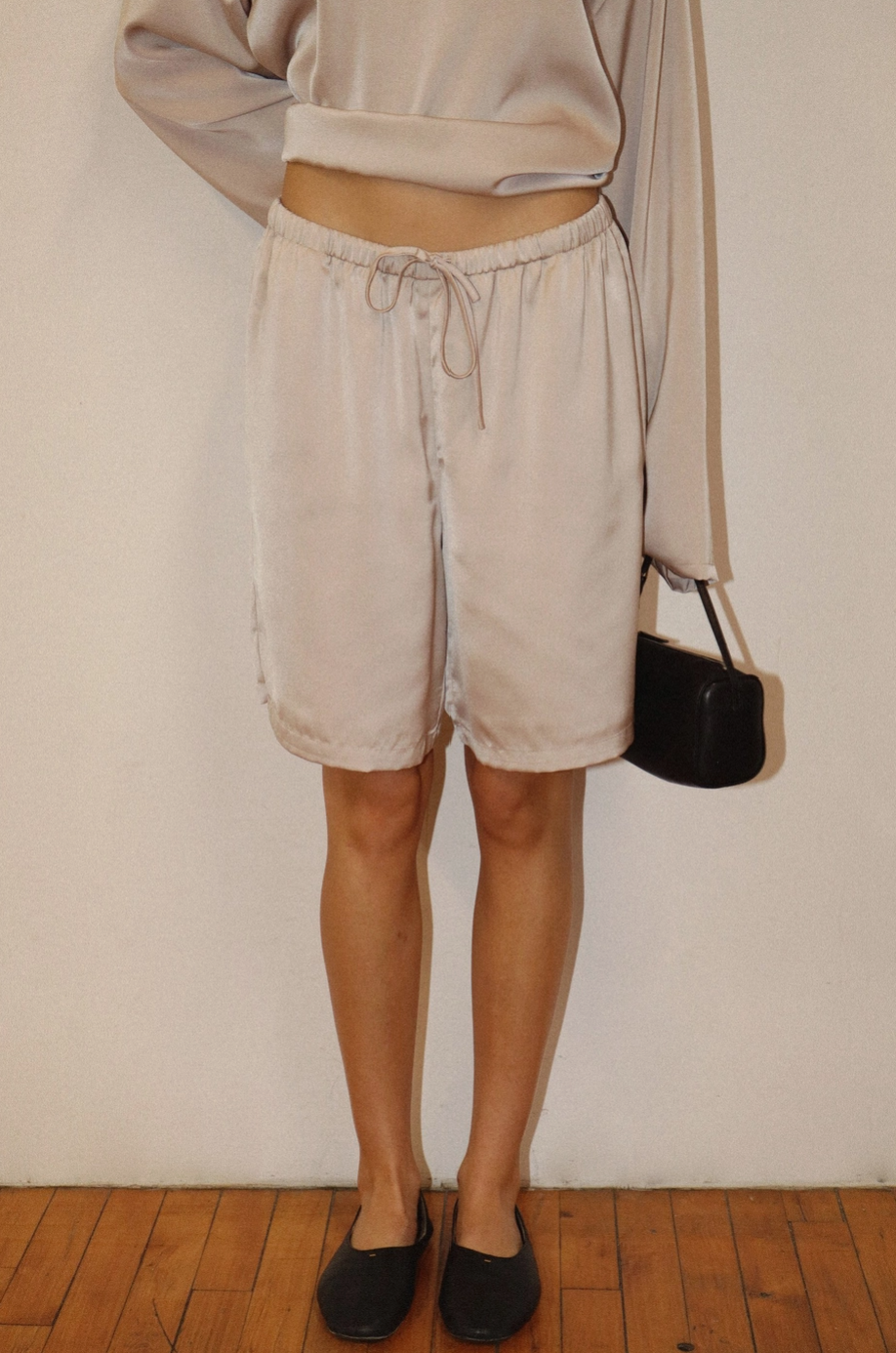 Satin Bermuda Shorts