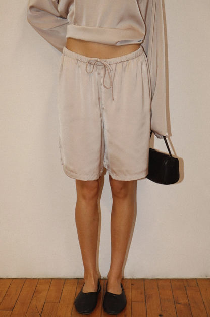 Satin Bermuda Shorts