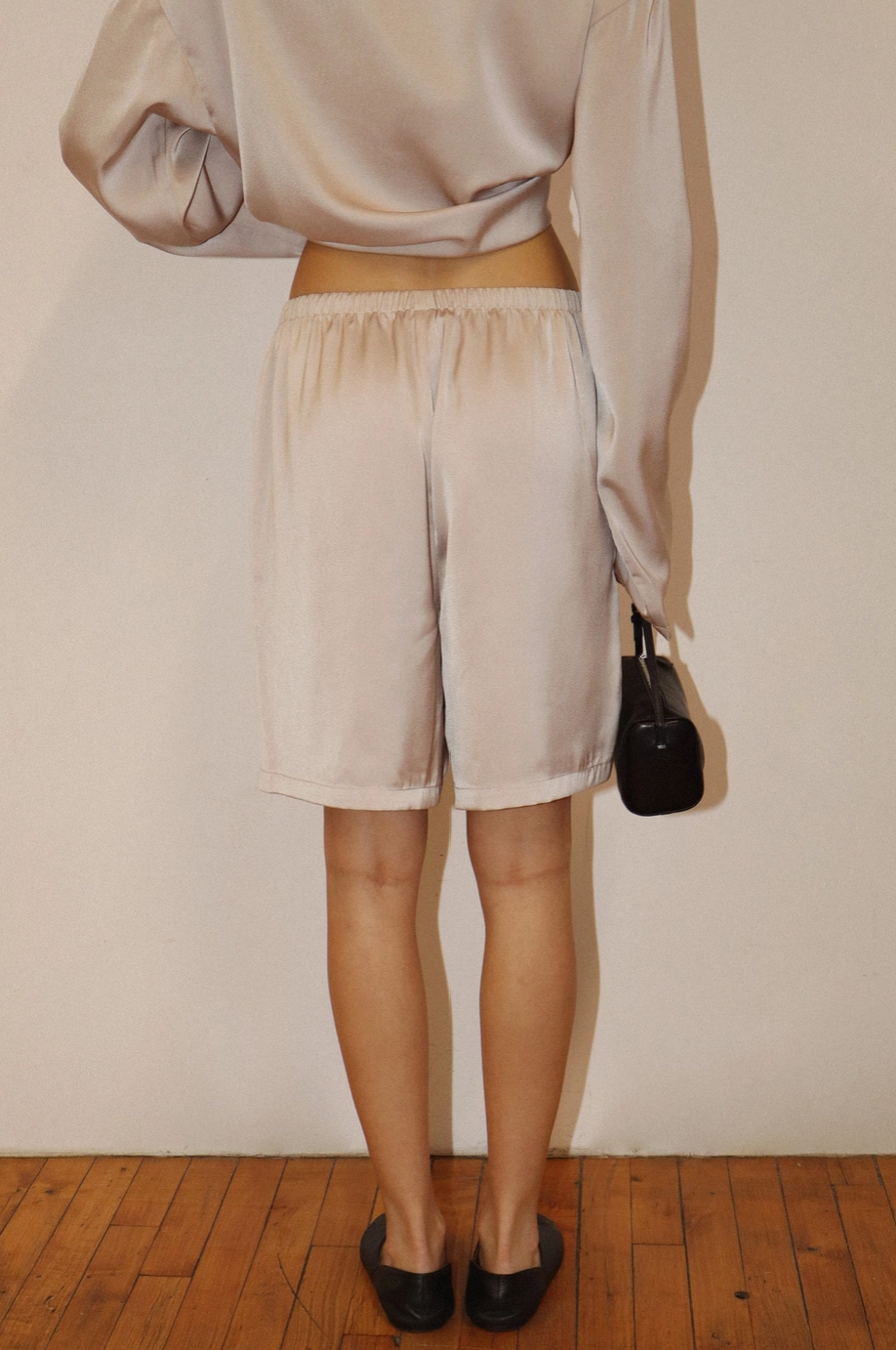 Satin Bermuda Shorts