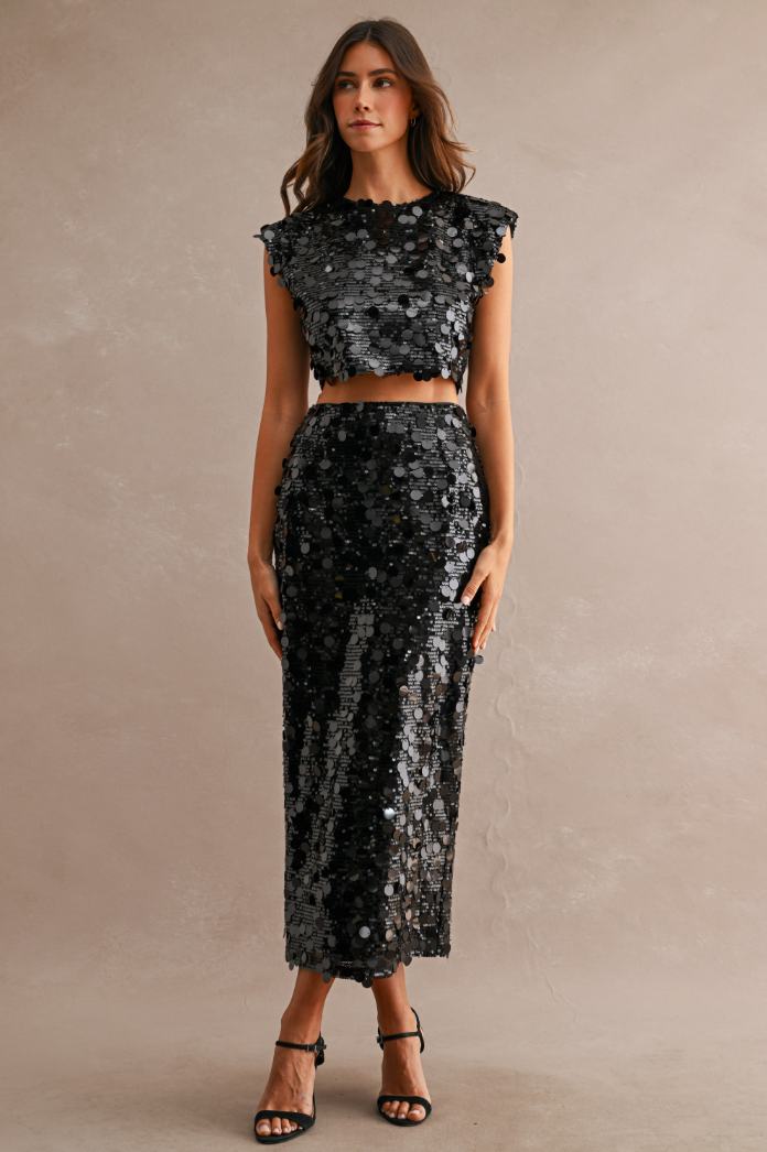 Sequin Skirt and Top Set