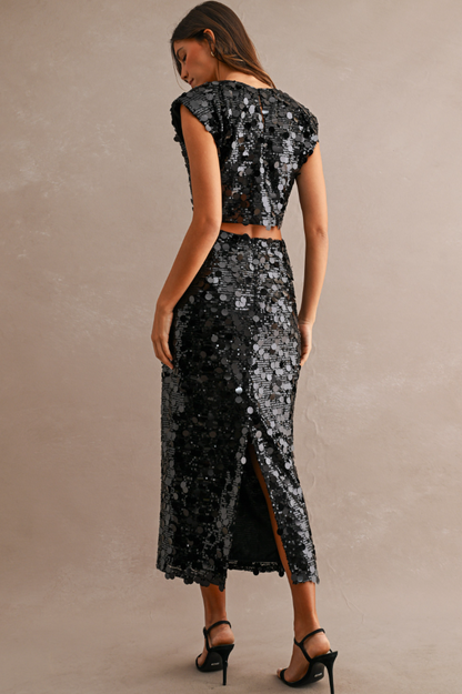 Sequin Skirt and Top Set