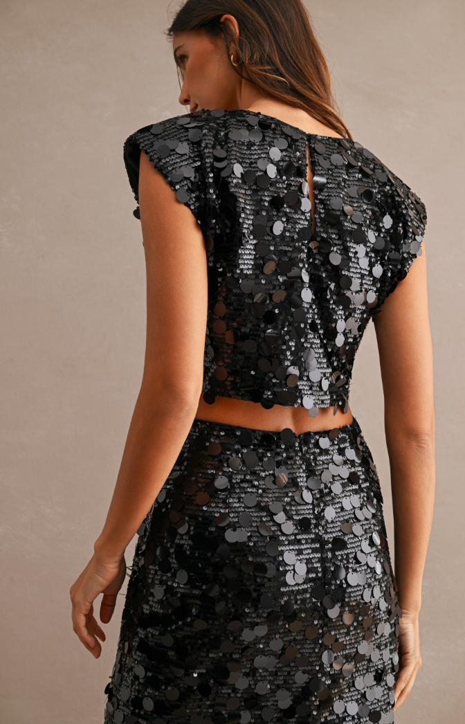 Sequin Skirt and Top Set