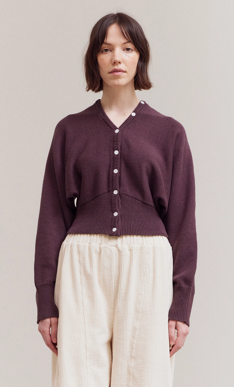 Button Up Neck Cardigan