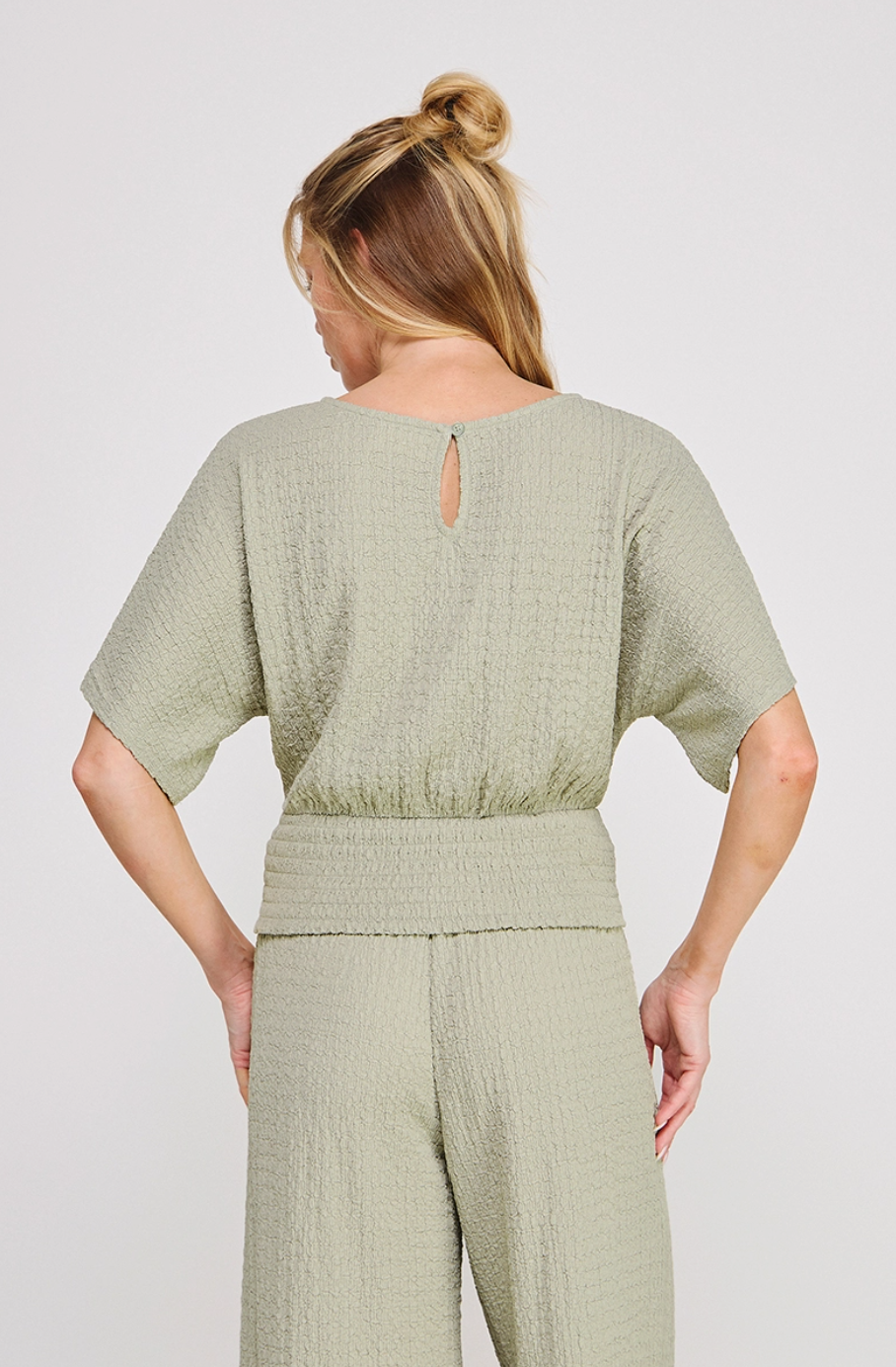 Textured Dolman Top