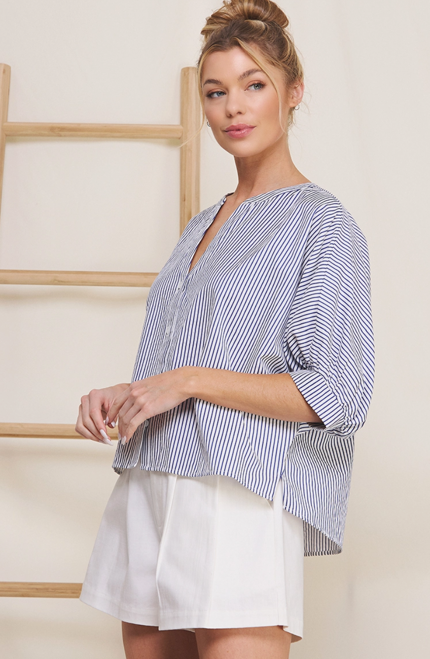 Seersucker Button Up