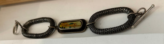 Vintage-Inspired Toggle Bracelet