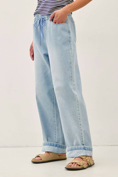 ULTRA COMFY WIDE LEG DENIM PANT