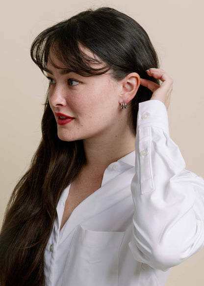 Eden Huggie Earring - Silver