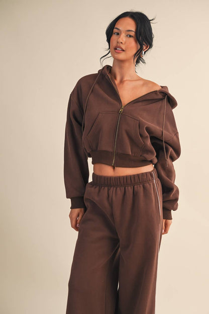 Cozy Fleece Crop Hoodie