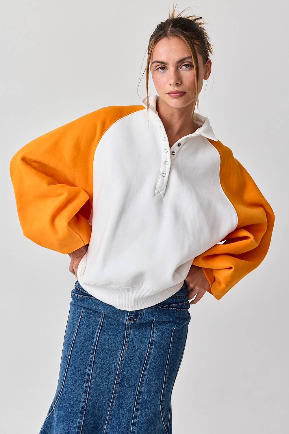 Piper Snap Varsity Pullover
