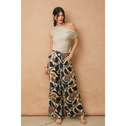 Geometric Palazzo Pants