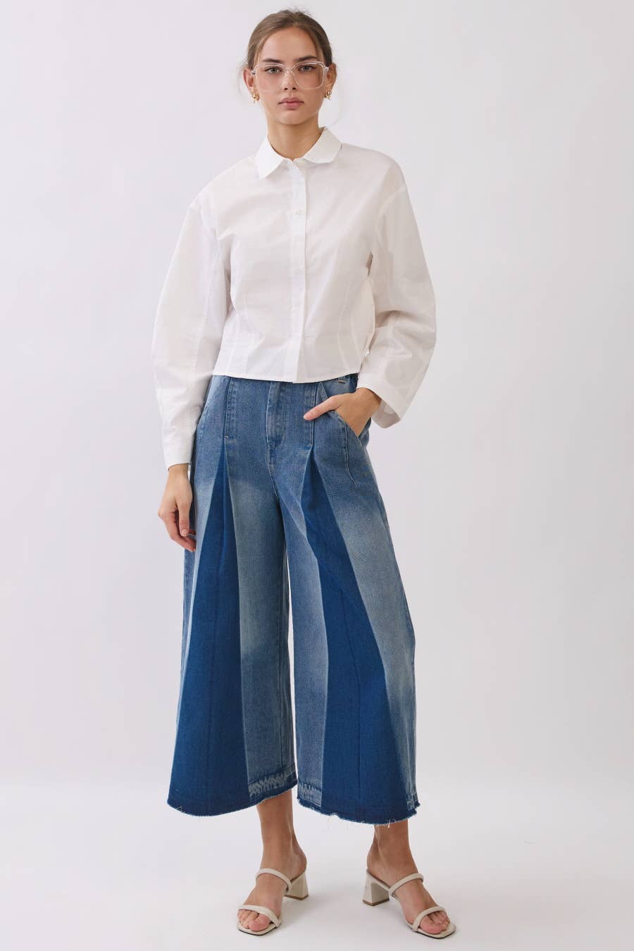 The Boxy Cotton Button-Front Shirt