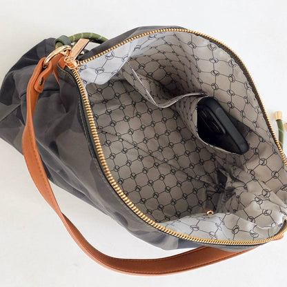 Becky Nylon Slouchy Shoulder Bag